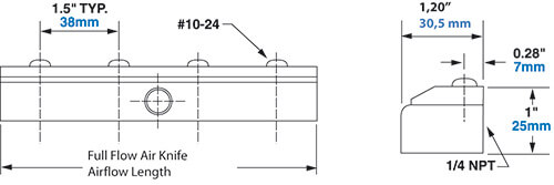 Full Flow Air Knife Englisch Steel